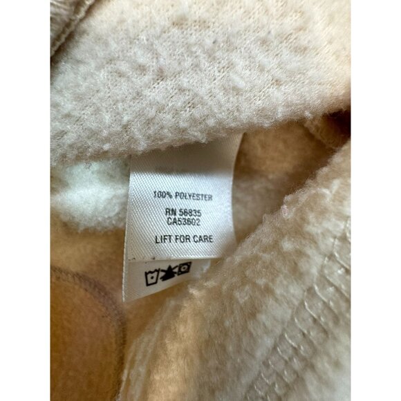 Cabelas Womens Outerwear Fleece Jacket Size M Beige Zip Pockets - Picture 5 of 13